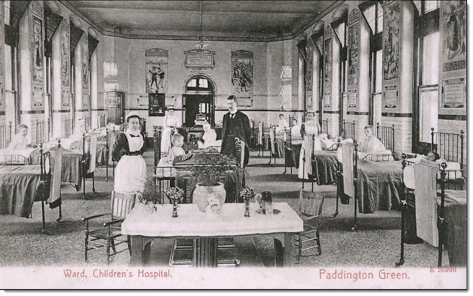 Ward, Children's Hospital, Paddington Green — where Dr. Yule served as resident physician